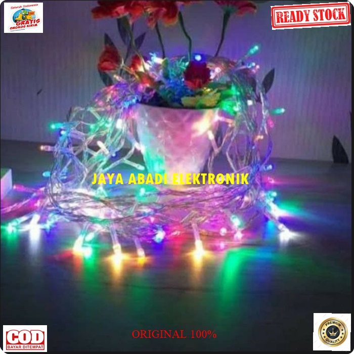 G512 ORIGINAL LAMPU NATAL LED 10 METER DISCO LIGHT WARNA WARNI LAMP HIAS DEKORASI KELAP KELIP W WATT SUPER TERANG BOHLAM WAT BULB BOLAM PENERANG CAHAYA RUMAH KAMAR E27 G512  ORIGINAL Bohlam Lampu LED Putih 30 Watt WAT LAMP BULB bollam TERANG SINAR PENERAN