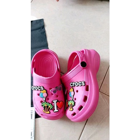 Sandal Baim Bustong Anak Sandal Selop Wedges Clog Jelly Wanita Rubber Empuk Sandal Fuji Versi Anak Crocss