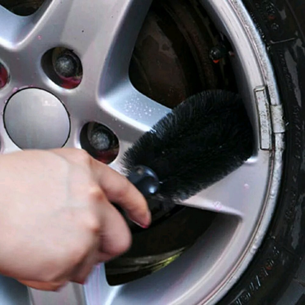 Sikat Ban Roda Mobil Mobil Motor Sikat Bulu Velg Sikat Pembersih hitam