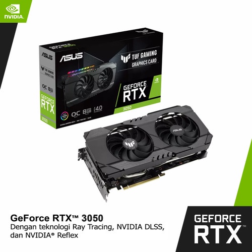 VGA ASUS GeForce RTX 3050 TUF Gaming OC 8GB GDDR6 | RTX3050 8GB DDR6