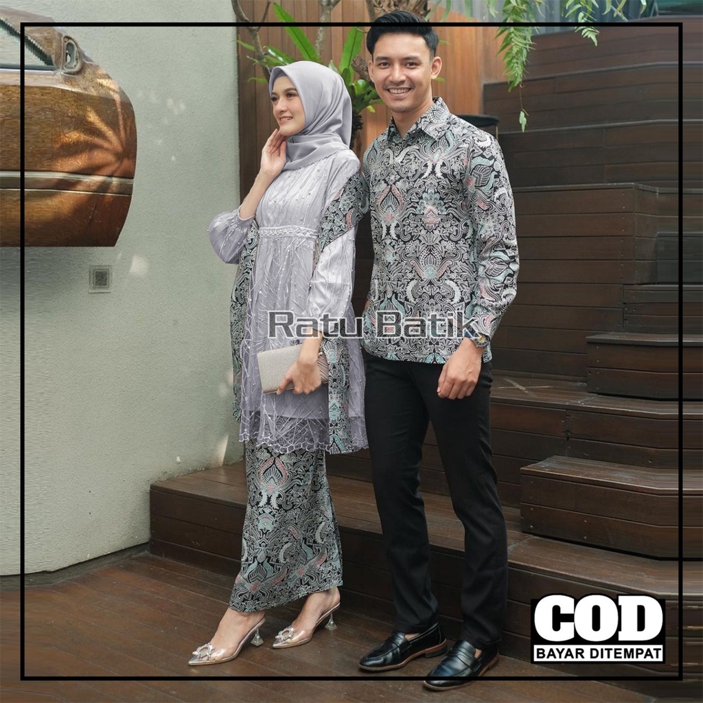 KEBAYA COUPLE SEMI PRANCIS Katun BAHAN KEBAYA SEMI FRANCE CORNELI COUPLE DANILLA BATIK COUPLE YASMIN