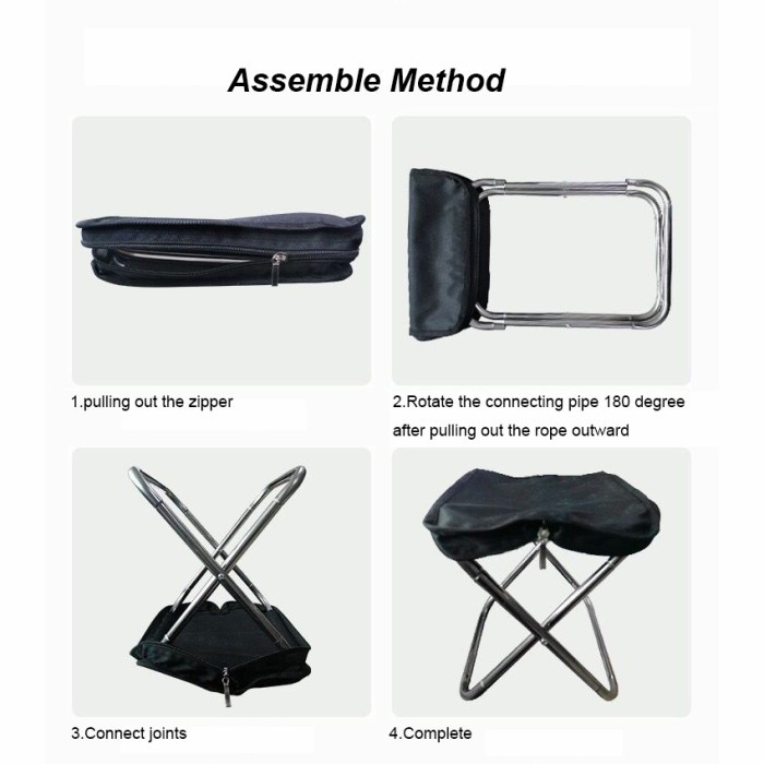 Kursi Lipat Folding Chair  Memancing Outdoor Gunung Portable Harako