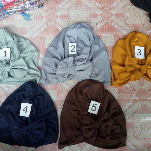 Turban Dewasa Polos Jersey