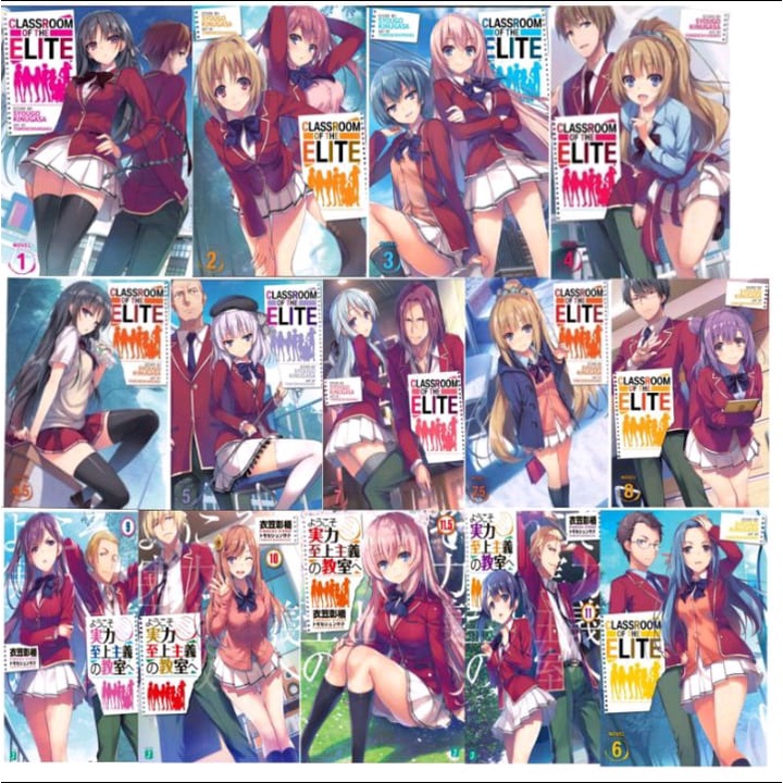 Buku Light Novel Classroom Of The Elite 1st year Vol.1-11.5(Bahasa Inggris & Indonesia)
