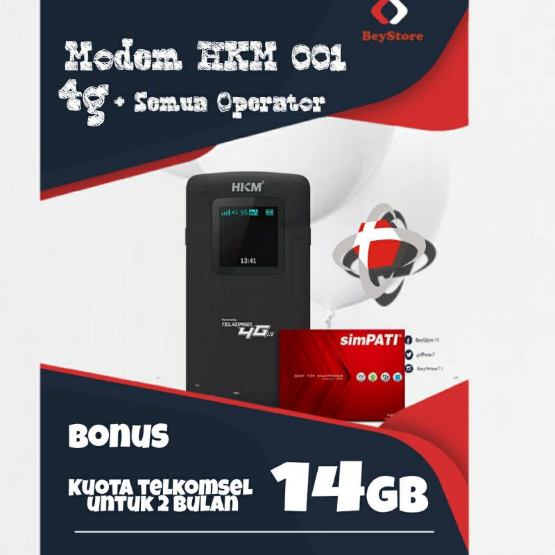 Modem Wifi HKM001 Unlock 4g Semua Operator