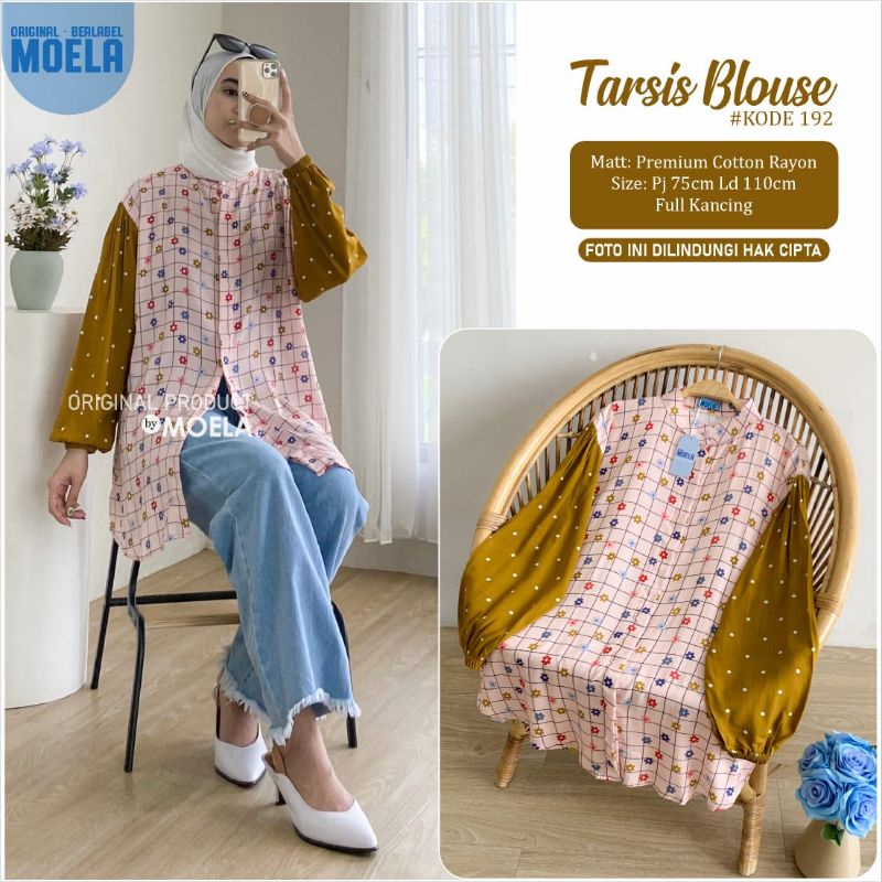 TARSIS BLOUSE LD 110cm // ATASAN WANITA ORIGINAL BERLABEL // BY MOELA-192