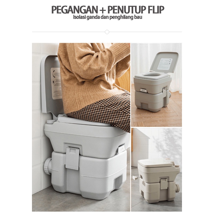 BLUE SKY toilet bergerak/ toilet luar/Kursi Toilet Bangku Toilet Lipat Bangku Toilet Bergerak Untuk Wanita Hamil Toilet Lansia Cacat Potty Chair Portable Foldable Chair Toilet