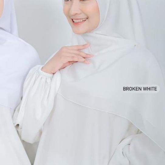 Hijab Pollycoton Hijab Square ( Putih bersih/Putih ) Hijab warna putih, Hijab broken white