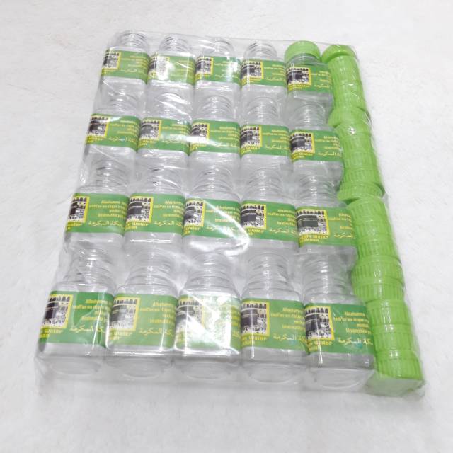 Botol zamzam 60ml kotak bening tempat menyimpan air zamzam