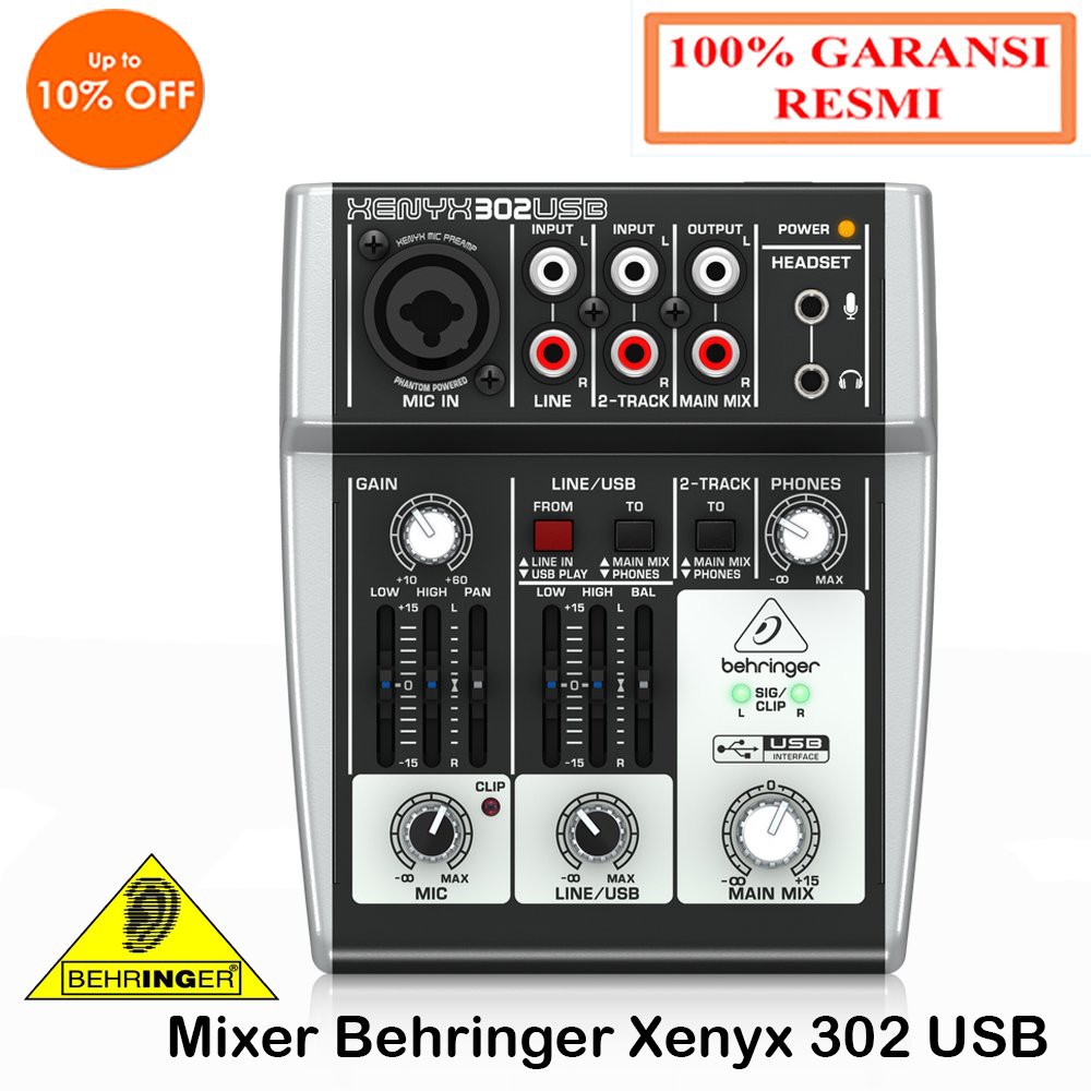 Mixer Behringer Xenyx 302 USB