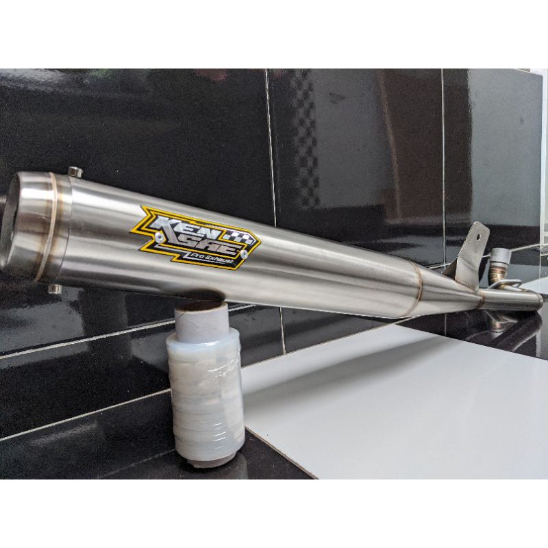 knalpot racing Suzuki bravo rc100 model bambu