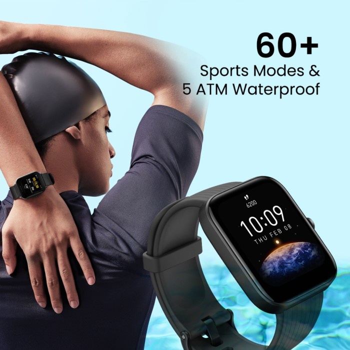 Amazfit Bip 3 Sport Smartwatch 1.69&quot; Ultra-large Color Display SpO2 50 Watchface Garansi Resmi