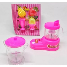 Mainan anak blenderan jus buah dan gelas pakai baterai / Jus Buah Little Juicer Blender /Blender set juice aneka buah