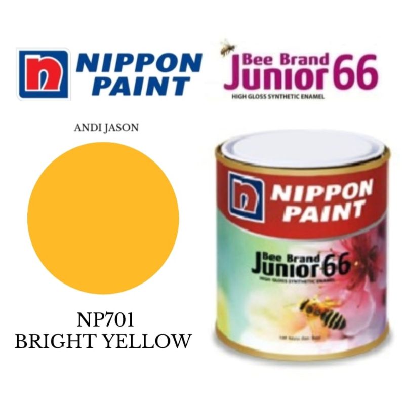 CAT BEE BRAND JUNIOR 66.  0.94 LITER NO NP701 BRIGHT YELLOW CAT MINYAK KAYU DAN BESI