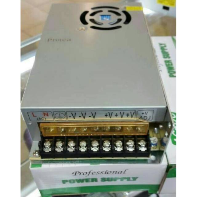 POWER SUPPLY CCTV 12V 20A DENGAN KIPAS PENDINGIN/LAMPU LED/CENTRAL CCTV POWER