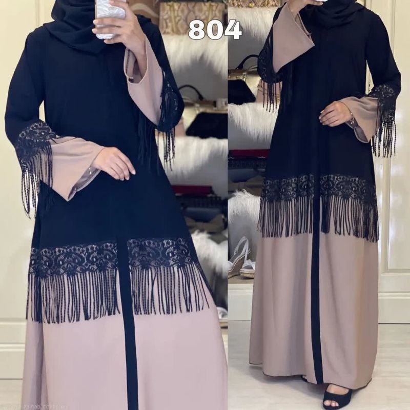 New Abaya gamis maxi dress arab saudi kode 804