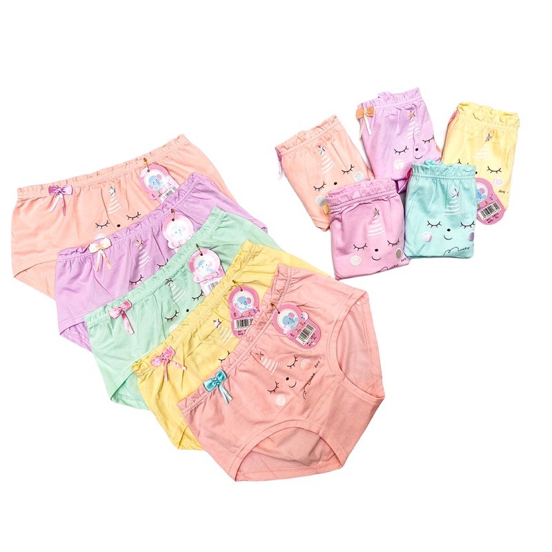 Celana Dalam CD Kancut Boxer Anak Perempuan Cewek 2-12 Tahun Kualitas Import Bahan Adem M L XL