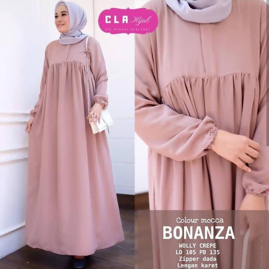 5L XXXL XXL XL L M S | BONANZA DRESS POLOS BIG SIZE TERLARIS