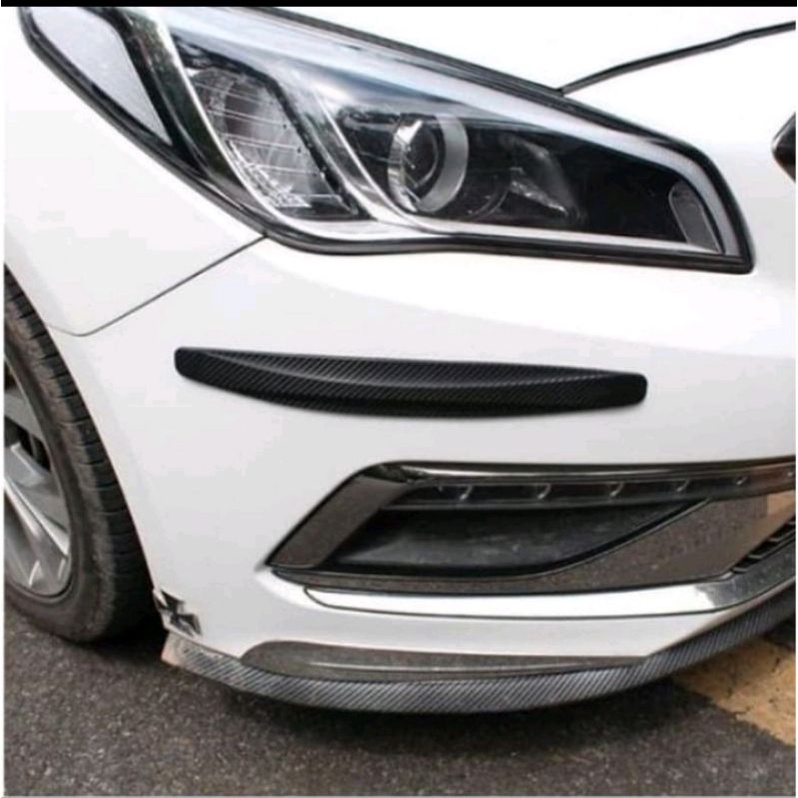 Bumper Guard pengaman sudut bumper mobil All New Fortuner 2012/2021 Carbon