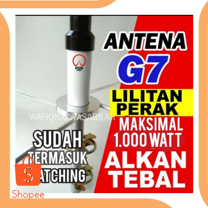 Jual perkakas ANTENA G7 VHF LILITAN PERAK BAHAN ALKAN 8N0vZ1 Limited