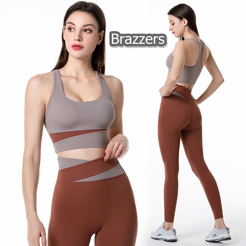 Stelan Bh Sport Bra Set Baju Atasan Pakaian Celana Legging Panjang Olahraga Senam Aerobik Gym Yoga F