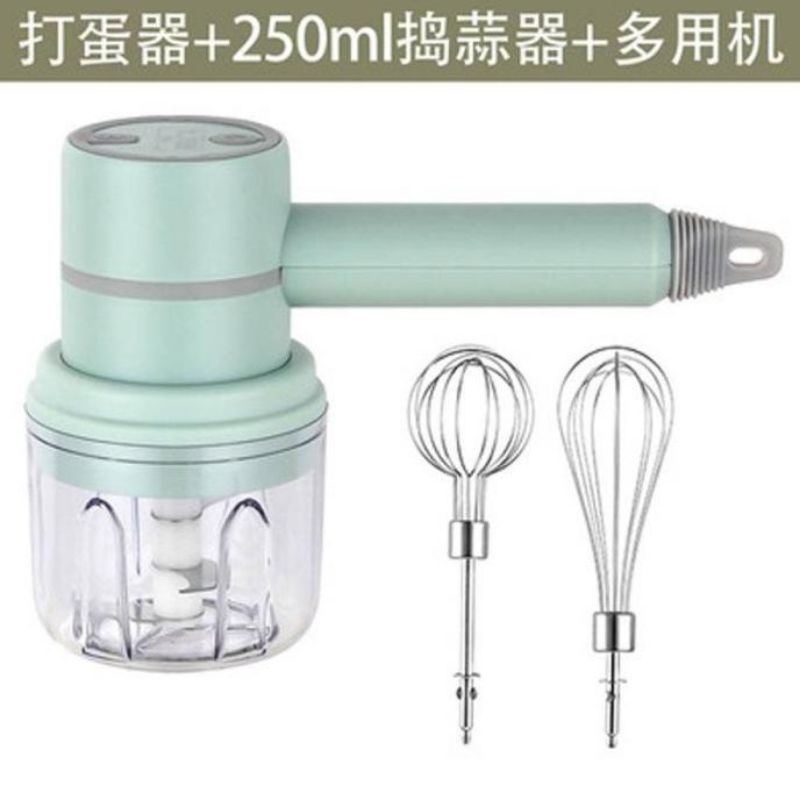 PROMO Chopper Mixer 2 in 1 Hand Mixer Mini Portable USB Recharge 300 ml