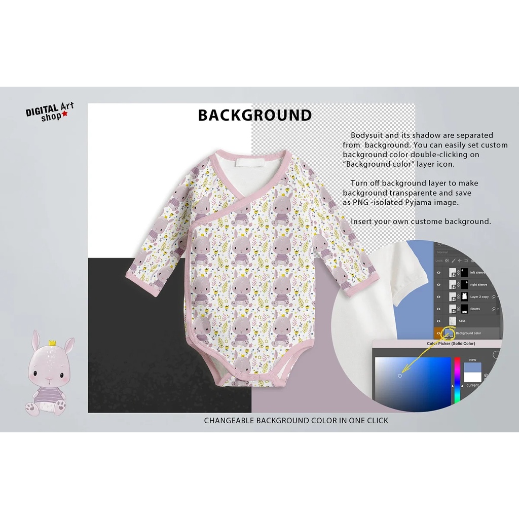 Baby Bodysuit Mock Up
