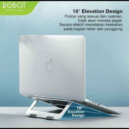 Robot Laptop Cooling Stand Silver