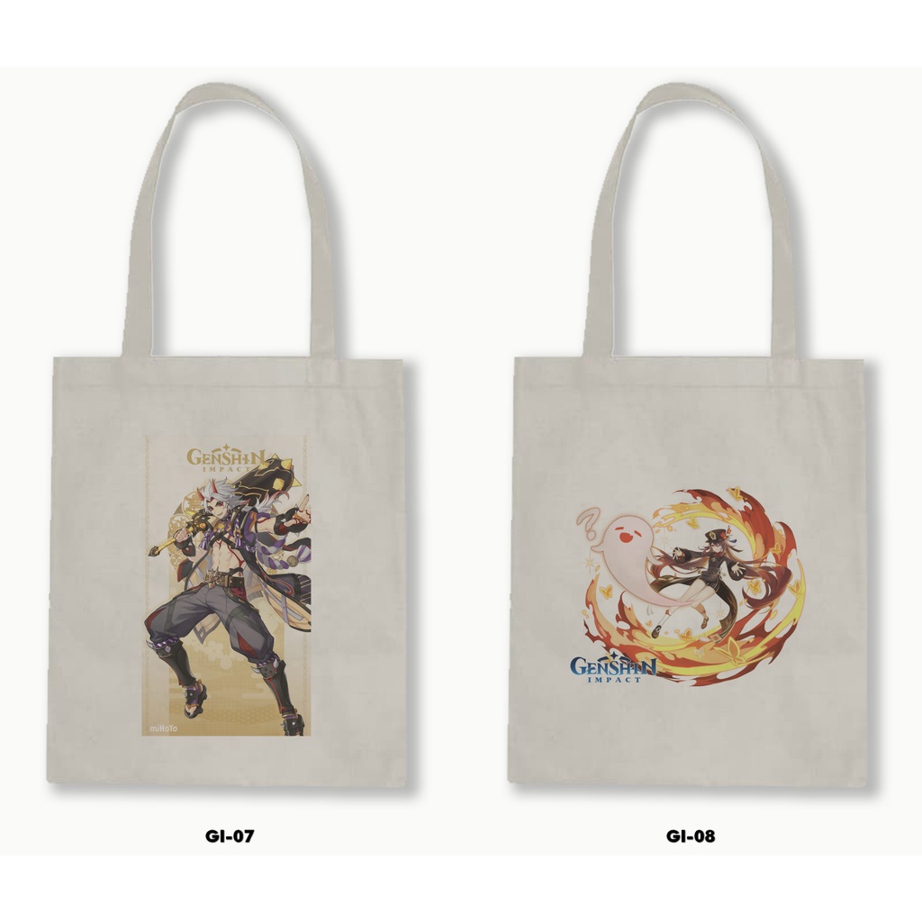 TOTE BAG BLACU - GHENSHIN IMPACT