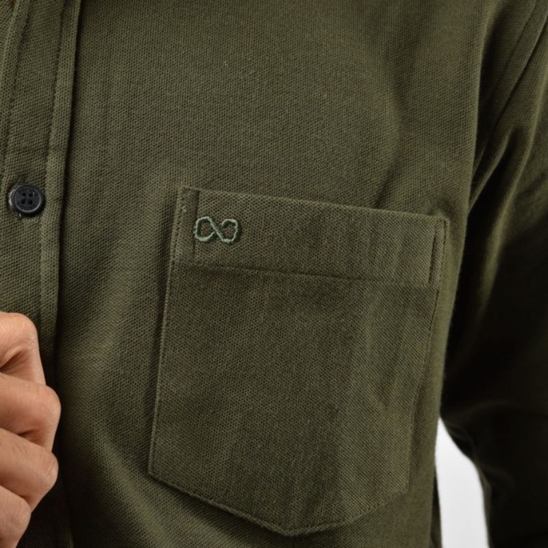 Kemeja Panjang Pria Slim Fit Size M L  original broodis
