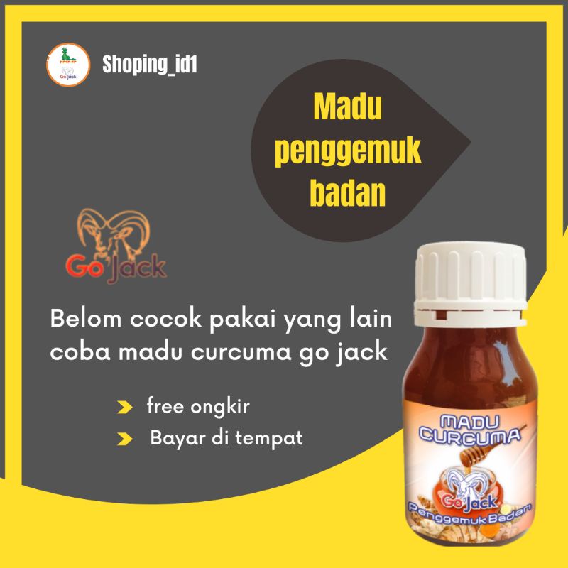 

madu penggemuk badan go jack kemasan 130g