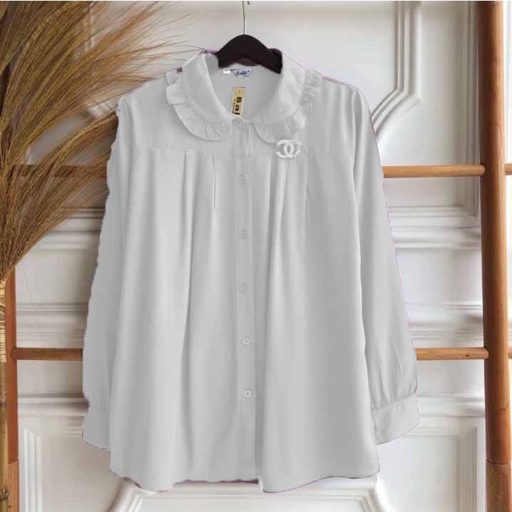 gamisku Giovani Blouse atasan Bahan crinkel Airflow model kekinian 4 ukuran  m L xl xxl