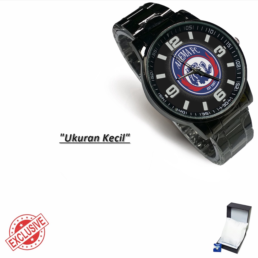 Jam Tangan Rantai Couple AREMA FC - 3 (Keren)