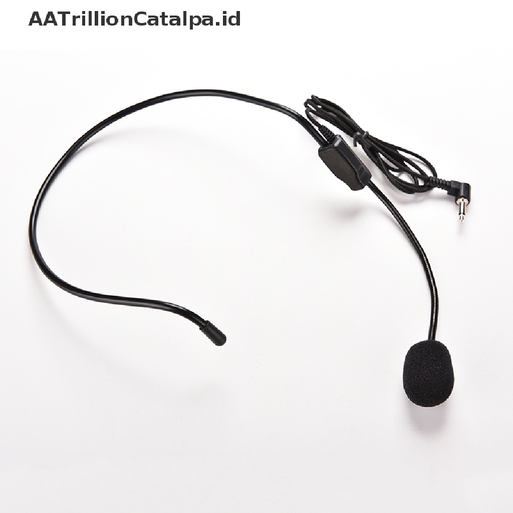 (AATrillionCatalpa) Headset Mic Kabel Untuk Amplifier / Speaker Mike