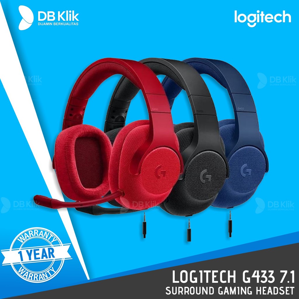 Logitech G433 7.1 Surround Gaming Headset