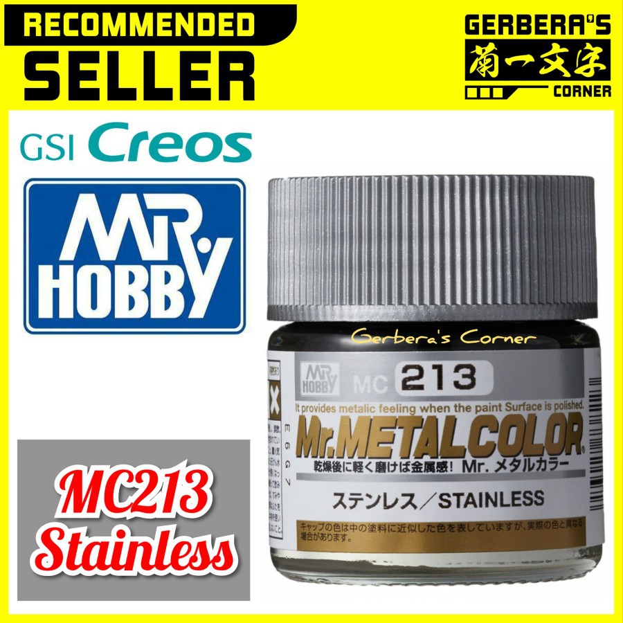 Mr Color MC213 MC213Y Stainless Mr. Hobby Lacquer Paint Cat Gundam Ori