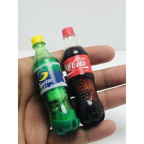 Korek Api Miniatur Botol Cola/Sprite Korek Api Unik