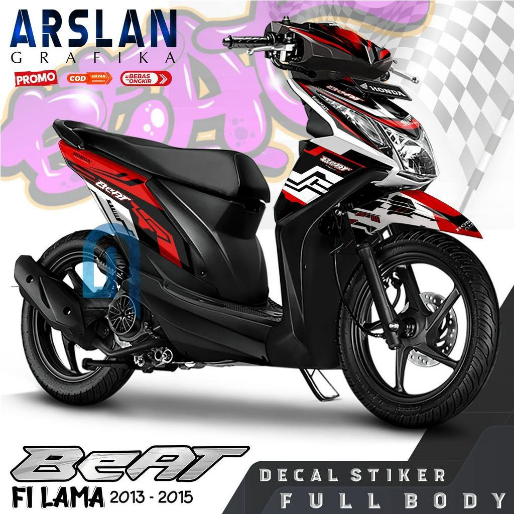 Decal Beat FI 2013 - 2015 Full Body - Stiker Motor Beat FI 2013-2015 - Variasi / Desain Hitech