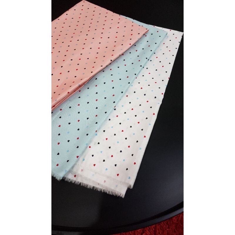 Kain Katun Jepang Motif Love Shopee Indonesia