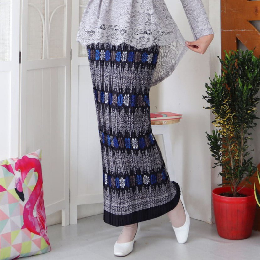 (REALPICT) Rok Batik Plisket Jumbo-5