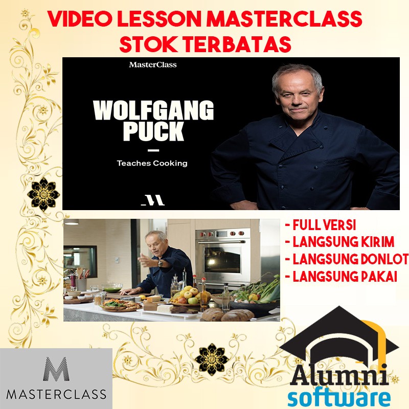 MasterClass Wolfgang Puck - Cooking Class VIDEO LIMITED EDITION