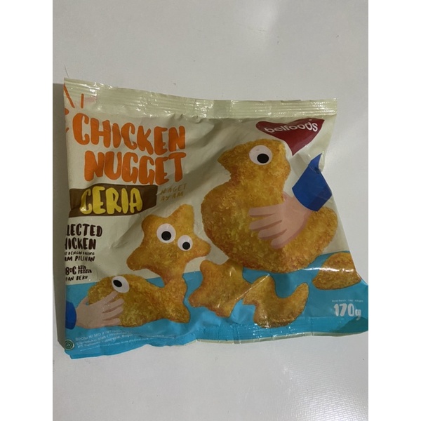 

chicken nugget ceria karakter bellfood 170gr