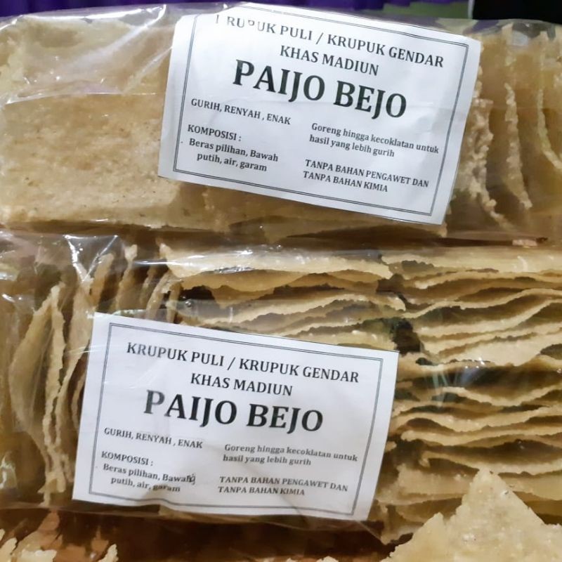 

krupuk puli / gendar khas madiun