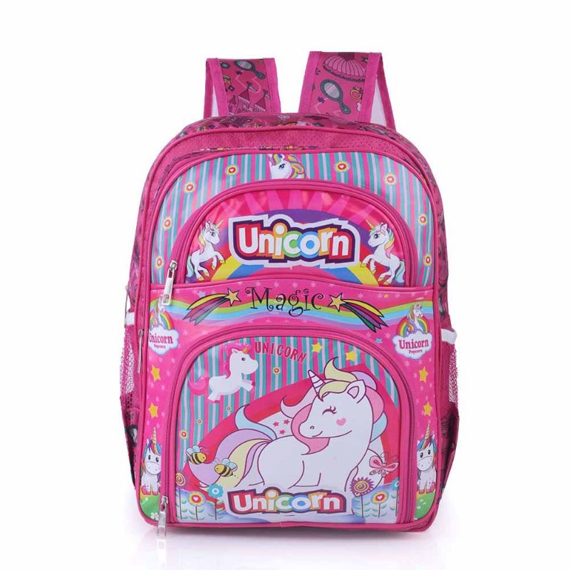Tas Anak Perempuan | Tas Anak Sekolah PAUD TK SD Cantik Karakter Kartun My Baby Unicorn Pink | Tas Ransel Anak | Tas Backpack Anak Cewek | Tas Anak Lucu