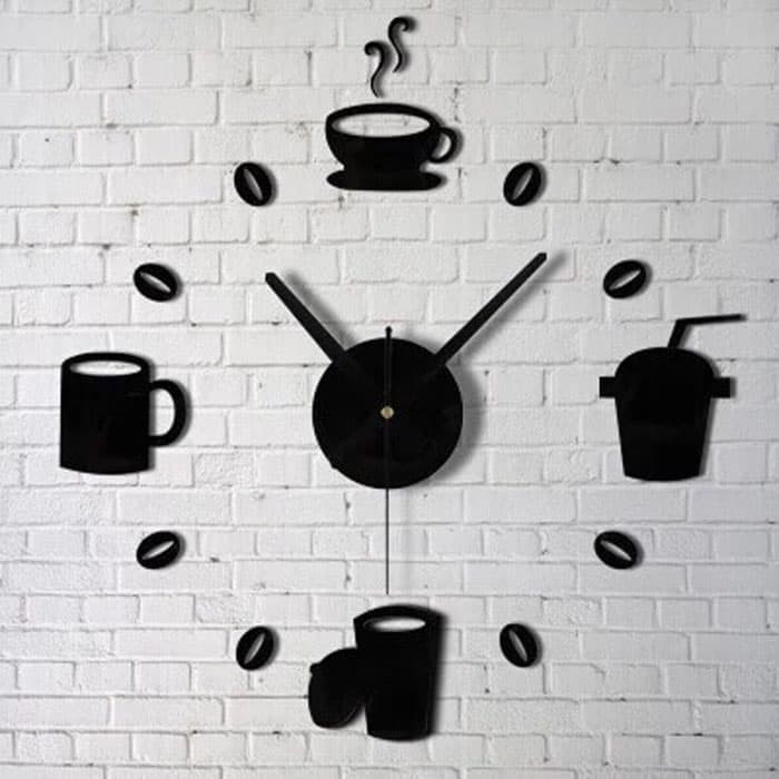 【GOGOMART】Jam Dinding Model Kopi Cafe