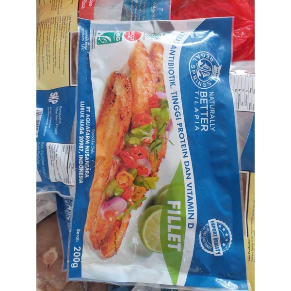 

Tilapia Fillet 200gr / IKAN NILA
