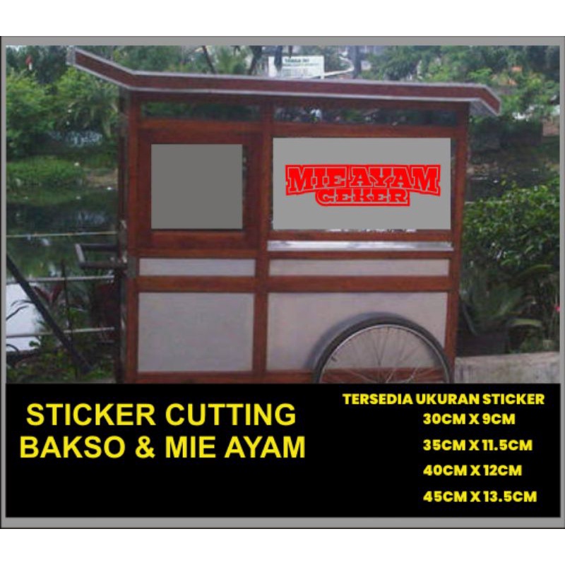 stiker bakso dan mie ayam