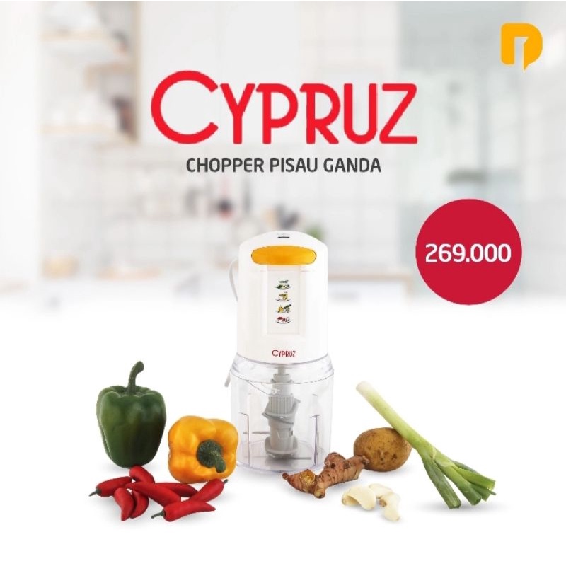 PISAU CHOPPER CYPRUZ SET PERALATAN MASAK