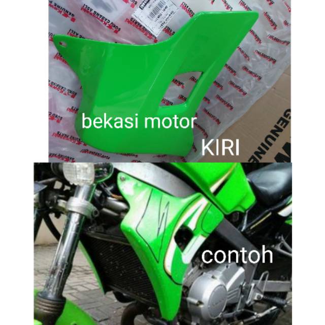 shroud cover sayap KIRI kawasaki ninja 150 R 150R old lama original hijau