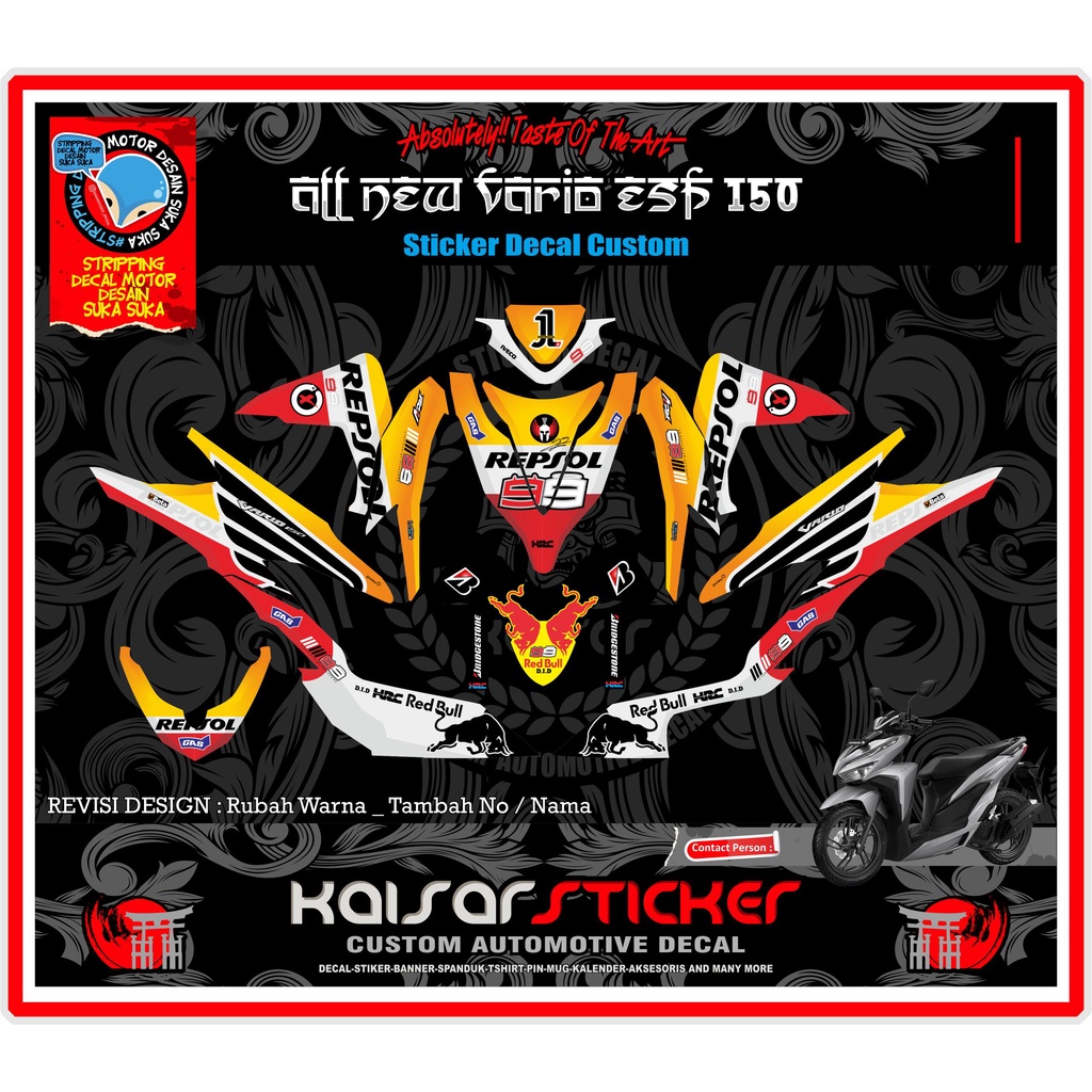 Jual Sticker Decal Motor Full Body Vario New 2019 - Stiker Decal New